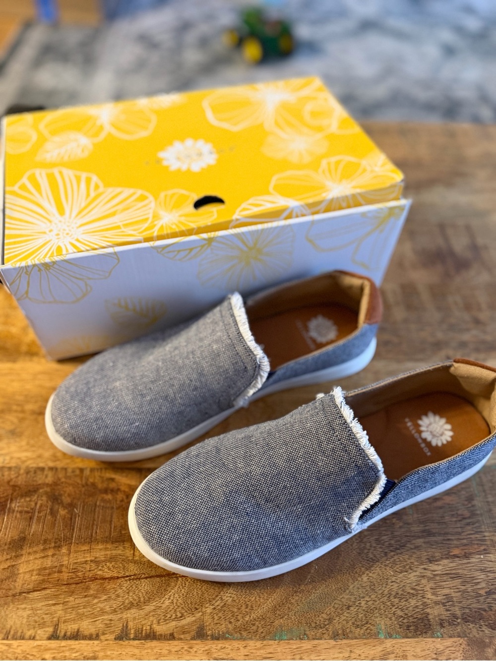 Yellow box sneakers